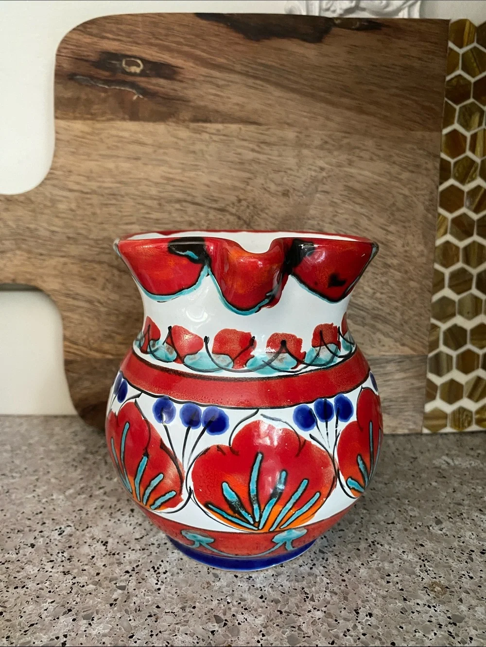 LIKE NEW Hand Painted Sicilian “Allegria” Ceramic Pitcher